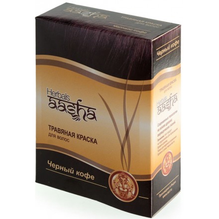 Aasha Herbals Краска для волос Черный кофе, 60 гр