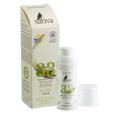 Sativa Крем для лица дневной №33 для жирной и чувствительной кожи, 50 мл