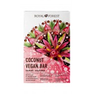 Royal Forest Шоколад White Vegan Raspberry Coconut Bar, 50 гр