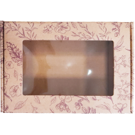 L'Cosmetics Коробка с прозрачным окном "Шкатулка" крафт
