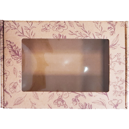 L'Cosmetics Коробка с прозрачным окном "Шкатулка" крафт