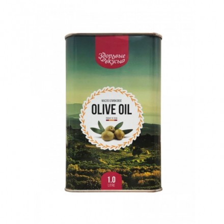 Диал-экспорт Масло оливковое жестяная банка Здоровые вкусы, 1000 мл