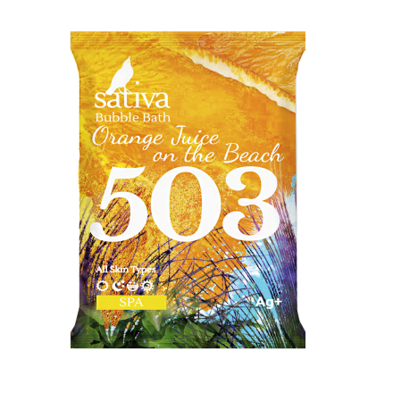 Sativa Пена для ванны №503 "Апельсиновый фреш на пляже", 15 гр