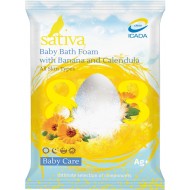 Sativa Пена для купания №803 детская с бананом и календулой, 15 гр