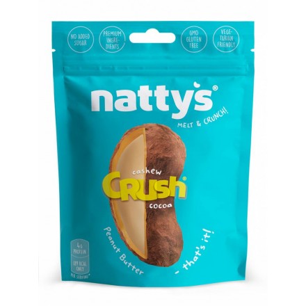 ОБ Nattys Драже Crush Cashew с кешью в арахисовой пасте и какао, 80 гр