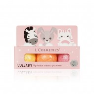 L'Cosmetics Набор бурлящих шариков "Lullaby" розовый, 3 шт