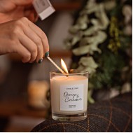 Candle Story Свеча с деревянной крышкой "Листья черной смородины", 200 мл